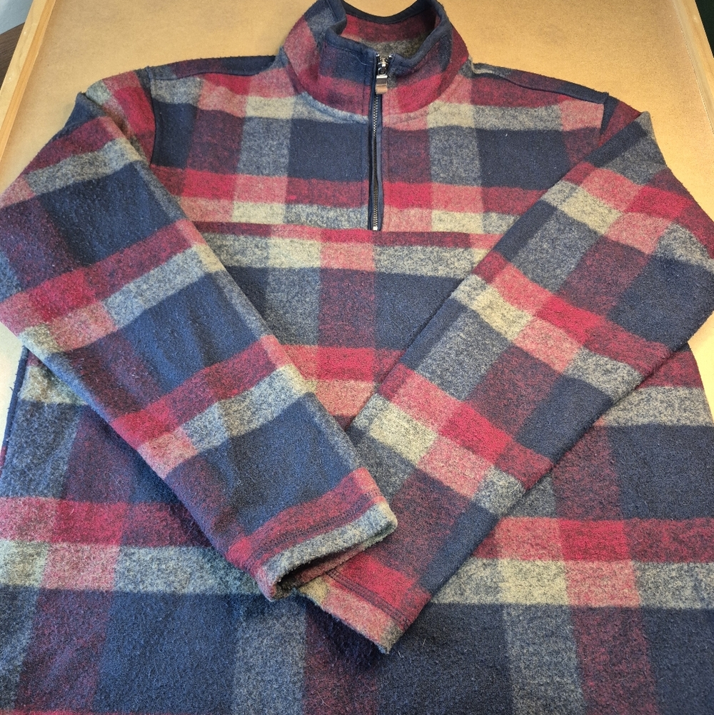 John Wayne Half-Zip Fleece Pullover - Navy, Red, Gray 1510/225
